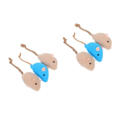 Ipetboom 6 Pcs Katzenspielzeug Interaktive Indoor-Katzen Plüschspielzeug Realistische Mäuse Haustierspielzeug Heller Kratzschutz Mental Beige/ Ipetboom 6 Pcs Katzenspielzeug Interaktive Indoor-Katzen Plüschspielzeug Realistische Mäuse Haustierspielzeug Heller Kratzschutz Mental Beige/ von Ipetboom