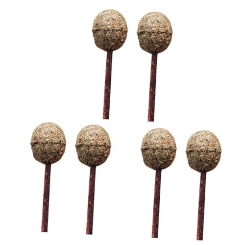 Ipetboom 6 STK Katzenspielzeug mit Katzenminze Kauspielzeug für Kätzchen Zauberstabspielzeug Katzenminzball Katzenminze-Ball Lutscher Beißstock Snacks für Katzen Hölzern Ipetboom 6 STK Katzenspielzeug mit Katzenminze Kauspielzeug für Kätzchen Zauberstabspielzeug Katzenminzball Katzenminze-Ball Lutscher Beißstock Snacks für Katzen Hölzern von Ipetboom