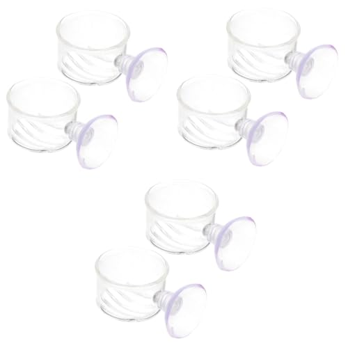 Ipetboom 6 STK Roter Wurmfresser Aquarienpflanze Serviertablett Für Speisen Mini-Pflanzen Futterspender Für Aquarien Klarer Stand Tierisches Aquarium Fischfütterungsbecher Glas Zubringer Ipetboom 6 STK Roter Wurmfresser Aquarienpflanze Serviertablett Für Speisen Mini-Pflanzen Futterspender Für Aquarien Klarer Stand Tierisches Aquarium Fischfütterungsbecher Glas Zubringer von Ipetboom