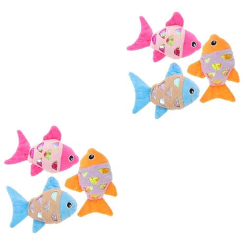 Ipetboom 6 STK Flauschige Kuscheltiere Fischspielzeug Hund Katze Kauspielzeug Spielzeuge Plüschtier Tonpapierspielzeug für Haustiere Katzenspielzeug die Katze gefüllter Fisch Rasselpapier Ipetboom 6 STK Flauschige Kuscheltiere Fischspielzeug Hund Katze Kauspielzeug Spielzeuge Plüschtier Tonpapierspielzeug für Haustiere Katzenspielzeug die Katze gefüllter Fisch Rasselpapier von Ipetboom