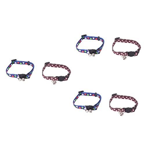 Ipetboom 3 Sets Verstellbares Hundehalsband Mit Sicherheitsschnalle Modische Stile Bequem Für Welpen 2 Stück X 3 von Ipetboom
