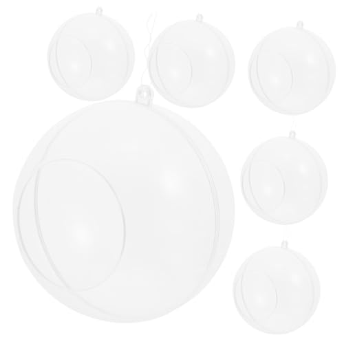 Ipetboom 6 Stück Teiliges Klare Kugel Terrarium mit Seitlicher Öffnung Transparenter Air Plant Halter für Luftpflanzen Sukkulenten Teelichthalter und DIY Deko Luftdurchlässig Vielseitig von Ipetboom