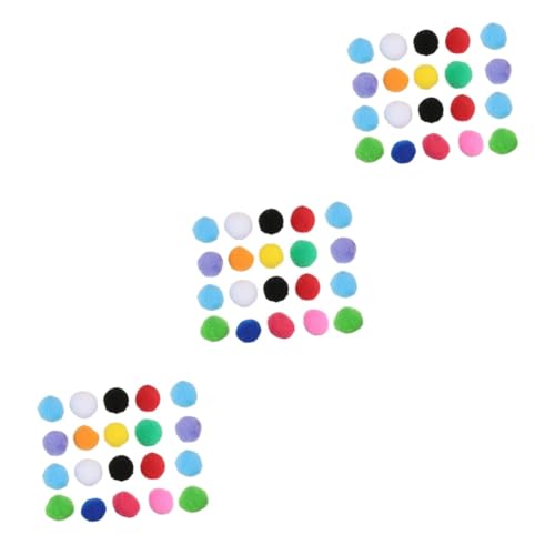 Ipetboom 60 STK Katzenminze-Spielzeug Kätzchen liefert Flauschiger Ball gemischte Pompons Spielzeuge Tier Flauschige Dekorationen Pompons zum Basteln Mini Katzenspielzeug Kleidung Bommel von Ipetboom