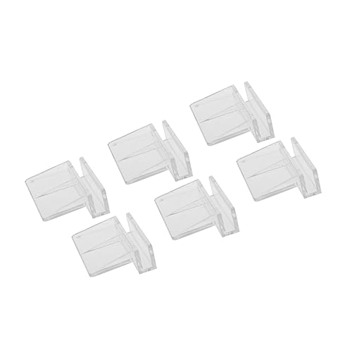 Ipetboom Aquarium Clips 6mm Fisch Tank Glas Abdeckung Clips Acryl 6 Stücke Set Installation von Ipetboom