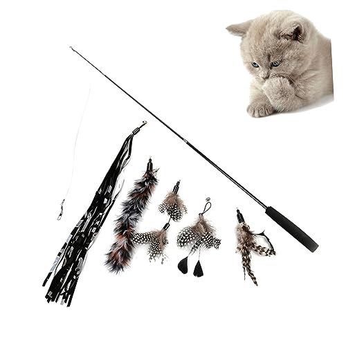 Ipetboom Interaktives Katzenspielzeug 6-in-1 Teleskop-Set Mit Katze Für Kätzchen Schwarz Unterhaltsam Stimulierend Ipetboom Interaktives Katzenspielzeug 6-in-1 Teleskop-Set Mit Katze Für Kätzchen Schwarz Unterhaltsam Stimulierend von Ipetboom