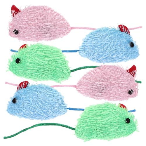 Ipetboom Spielzeug 6st Simuliertes - Und Katzenspiel Katze-mäuse-Spielzeug Katze Kauspielzeug Für Katzen Katzen- -Spielzeug Kätzchenspielzeug Plüsch Süssigkeit Katze Spielt Ipetboom Spielzeug 6st Simuliertes - Und Katzenspiel Katze-mäuse-Spielzeug Katze Kauspielzeug Für Katzen Katzen- -Spielzeug Kätzchenspielzeug Plüsch Süssigkeit Katze Spielt von Ipetboom