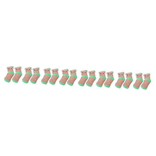 Ipetboom 8 Paare Spielzeug Ausgestopfter Zeichentrickfilm Aggressive Kauer Socken Für Katzen Cartoon-socken Sockenschuhe Haustiere Socken Hund Quietscht Hündchen Plüsch Hundeschuhe von Ipetboom
