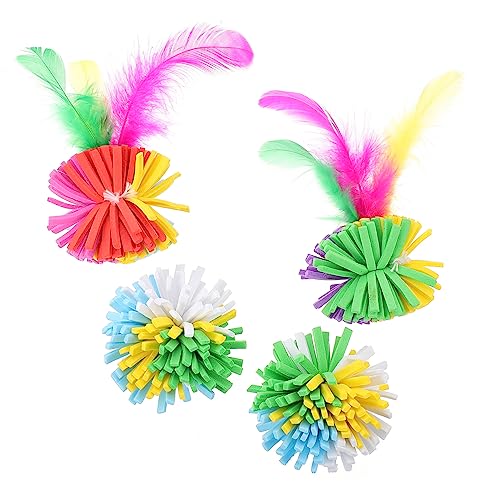 Ipetboom Spielzeuge 8 STK Ball Haustierjagdspielzeug Spielzeug Für Aggressives Kauen Sportspielzeug Haustierkratzer Katze Rollt Katzenbälle Die Katze Blumen Binden Künstliche Feder Ipetboom Spielzeuge 8 STK Ball Haustierjagdspielzeug Spielzeug Für Aggressives Kauen Sportspielzeug Haustierkratzer Katze Rollt Katzenbälle Die Katze Blumen Binden Künstliche Feder von Ipetboom