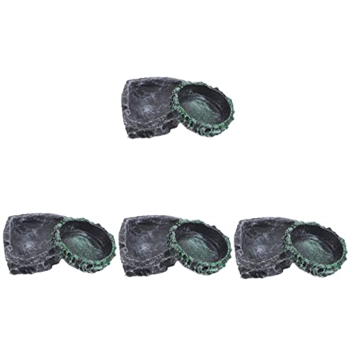 Ipetboom Glasbehälter 8 Stück Bartstumpf-Wasser Praktischer Behälter Schildkrötenaufbewahrung Für Künstliche Schildkröten Schlangen Schalen Baumhalter Becken Reptilienschale von Ipetboom