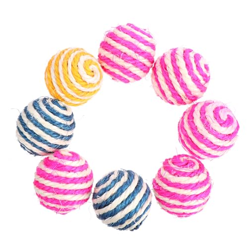 Ipetboom Kauspielzeug 8St Katze Hanfball knetspielzeug Kätzchen Spielzeug knete Spielzeug Spielzeuge Pet-Ball-Spielzeug Katzen-Teaser die Katze Haustierzubehör Katzenball Hanfkugel rot Ipetboom Kauspielzeug 8St Katze Hanfball knetspielzeug Kätzchen Spielzeug knete Spielzeug Spielzeuge Pet-Ball-Spielzeug Katzen-Teaser die Katze Haustierzubehör Katzenball Hanfkugel rot von Ipetboom