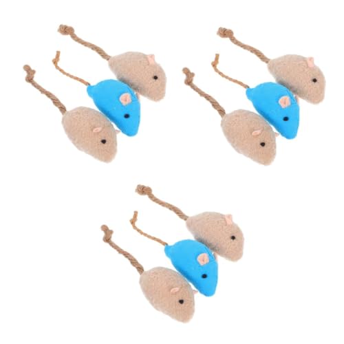 Ipetboom 9 Pcs Mini Interaktive Katze Spielzeug Plüsch Mäuse Spielzeug Set für Katzen Material Geistige Ipetboom 9 Pcs Mini Interaktive Katze Spielzeug Plüsch Mäuse Spielzeug Set für Katzen Material Geistige von Ipetboom
