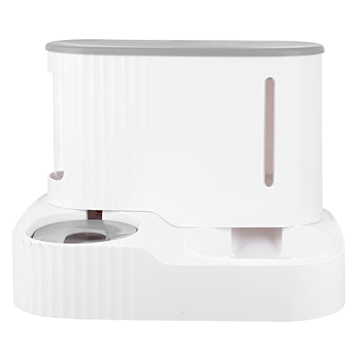Ipetboom Haustierbedarf Automatischer Futterspender Wasserspender Smart Pet Trinkbrunnen Katzenwasser-futterspender Nachfüllset Modernes Design Grau von Ipetboom
