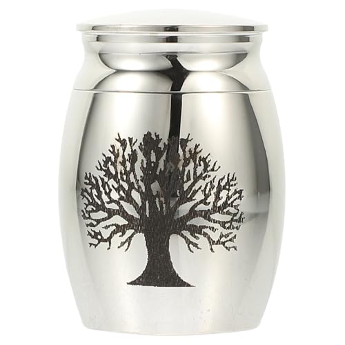 Ipetboom Commemorative Pet Urn Cremation Container Kleine Tierurne für Hundeasche und Katzenasche Elegante Edelstahlurne mit Baum Lebens Design zur Sicheren Aufbewahrung von Asche Ipetboom Commemorative Pet Urn Cremation Container Kleine Tierurne für Hundeasche und Katzenasche Elegante Edelstahlurne mit Baum Lebens Design zur Sicheren Aufbewahrung von Asche von Ipetboom