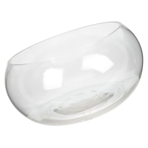 Ipetboom Modernes Design Desktop-Aquarium Runde Glasschale Für Home Office von Ipetboom