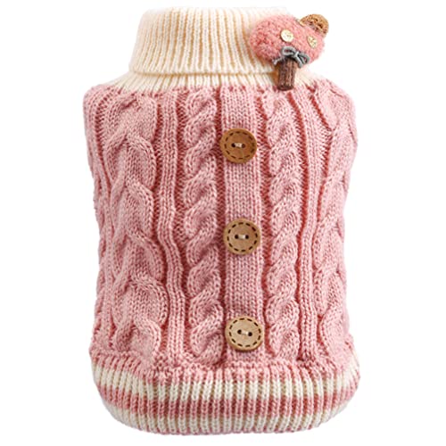 Ipetboom Welpenweste Aus Baumwolle Gestrickte Pullover Für Haustiere Warme Haustierkleidung Warmes Welpentuch Winterkleidung Katzenkostüme Hund Pullover Jacke Requisiten Stoff Warm Halten von Ipetboom