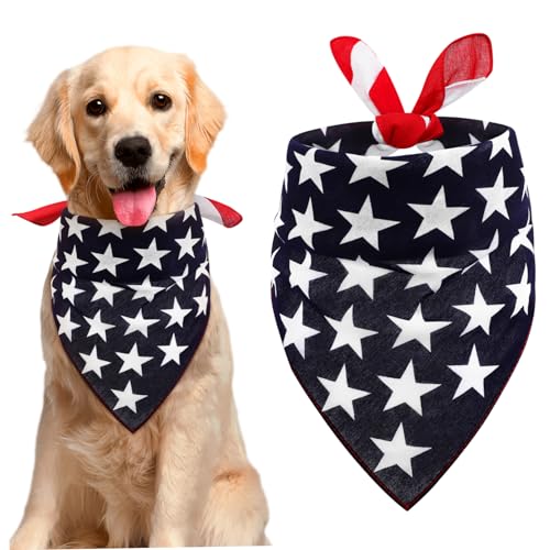 Ipetboom Halskette Als Haustier- Hundehalsband Lätzchen Amerikanisches Flaggenmuster Weich Ideal Zum Anziehen Von Hunden Und Für Haustier-Events von Ipetboom