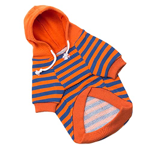 Ipetboom Haustier Gestreiftes Sweatshirt Laufweste 4 Beine Kleidung Atmungsaktive Bekleidung Für Haustiere Hunde-Overalls Haustier-Overall Haustier-Pyjama Baumwolle Welpen Arbeitskleidung von Ipetboom