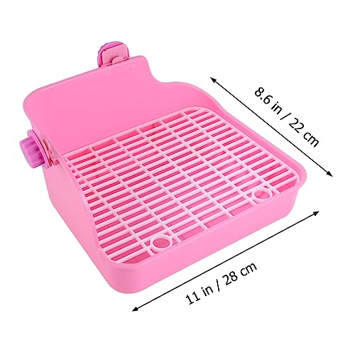 Ipetboom Hamster Kaninchen quadratische Toilettenschüssel Hasenstall käfig meerschweinchen Plastic Tray Hund Kaninchenkäfig töpfchen hohe Seite Trainer Sitzkissen Mülleimer Kaninchenhaus von Ipetboom