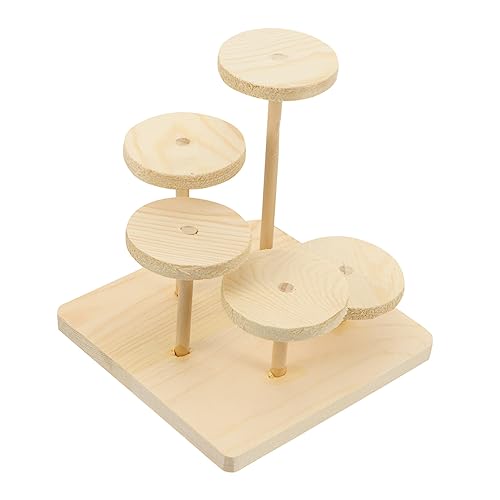 Ipetboom Hochwertiger Hamster-kletterständer Aus Holz Haustier-Spielplatz Sicher Für Verschiedene Kleintiere von Ipetboom