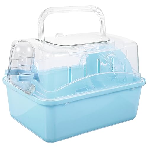 Ipetboom Handhaben Klarer Behälter Hamsterkäfig Tragbare Tragetasche Hamster-Tragetasche Mit Wasserflasche Haustierkäfig Für Kleine Tiere Igel Mäuse Himmelblau Klarer Stand Container Ipetboom Handhaben Klarer Behälter Hamsterkäfig Tragbare Tragetasche Hamster-Tragetasche Mit Wasserflasche Haustierkäfig Für Kleine Tiere Igel Mäuse Himmelblau Klarer Stand Container von Ipetboom