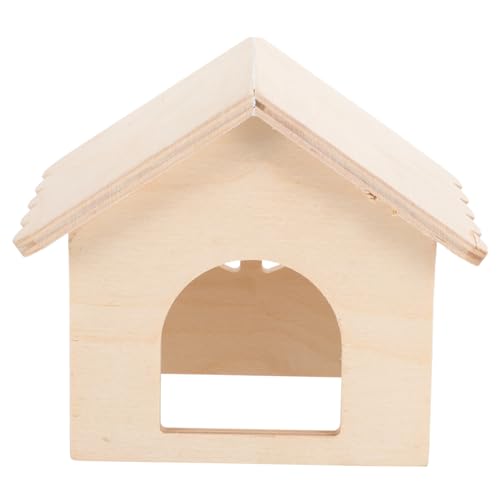 Ipetboom Holzspielzeug Hamsterversteck Hamsterhütte aus Holz kleines Tierhaus aus Holz hamsterhaus Hamster Spielzeug Spielzeuge Verstecke für Hamster aus Holz Haustierhaus aus Holz von Ipetboom