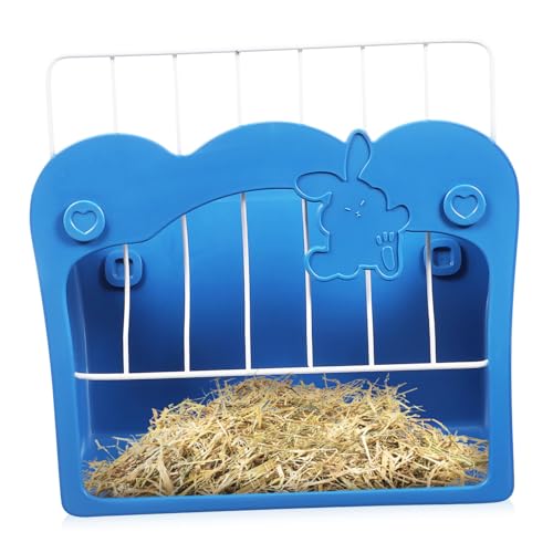Ipetboom Essen Hasengrasständer Grasbox Für Meerschweinchen Hängende Heuraufen Futterautomat Für Kaninchen Kleintier-heufutterautomat Kleintier-heufutterspender Terrarium Plastik Füttern von Ipetboom