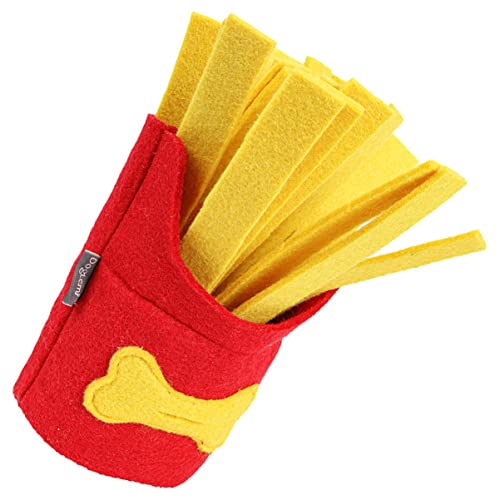 Ipetboom Hundekauspielzeug in Pommes-Frites-Form Interaktives Quietsch-schnüffelkissen Futterpuzzle Futterspender Trainingsspielzeug Für Haustiere Ipetboom Hundekauspielzeug in Pommes-Frites-Form Interaktives Quietsch-schnüffelkissen Futterpuzzle Futterspender Trainingsspielzeug Für Haustiere von Ipetboom