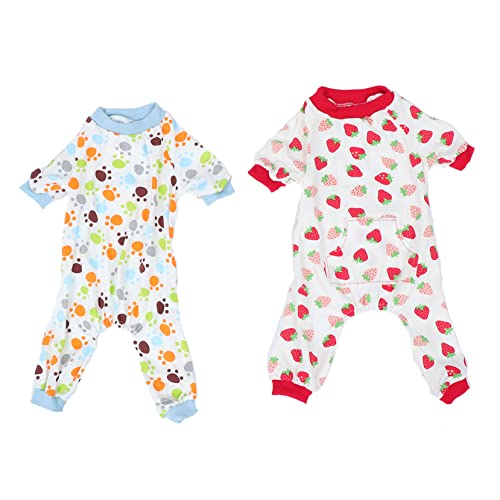 Ipetboom Hunde-Pyjama-Set 2-teilig Bequem Baumwoll-Overall Gemütlich für Haustiere Ipetboom Hunde-Pyjama-Set 2-teilig Bequem Baumwoll-Overall Gemütlich für Haustiere von Ipetboom
