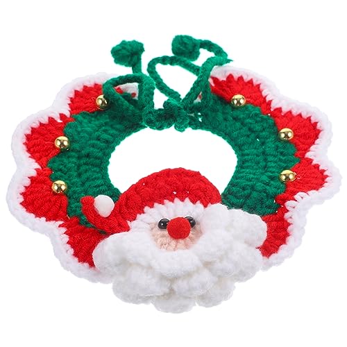 Ipetboom Hund Gestrickte Krawatten Weihnachts-hundeschal Handgewebter Haustierschal Anime-haustierschal Weihnachtslätzchen Für Hunde Katze Haustierzubehör Haustier Hund Milch Baumwolle von Ipetboom