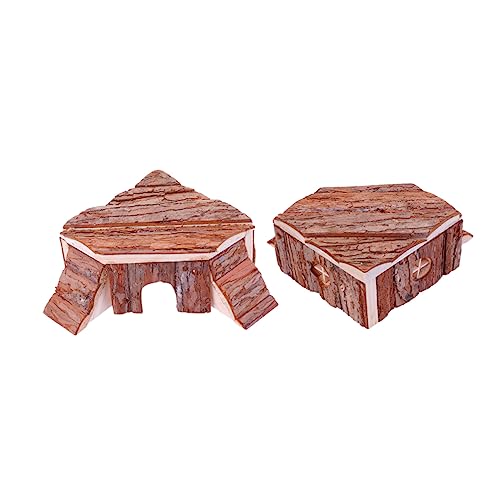 Ipetboom Haustier Holzhütte Hamsterhaus Loch Spielhaus Nest für Kleintiere Sicheres Holzspielzeug Ipetboom Haustier Holzhütte Hamsterhaus Loch Spielhaus Nest für Kleintiere Sicheres Holzspielzeug von Ipetboom