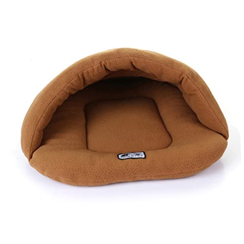 Ipetboom Plüsch-hundebett Haustier-zzz-Nest Warmes Katzenbett Tragbare Zwingermatte Mit Baumwolle Gepolstert Für Welpen in Hellbraun Ipetboom Plüsch-hundebett Haustier-zzz-Nest Warmes Katzenbett Tragbare Zwingermatte Mit Baumwolle Gepolstert Für Welpen in Hellbraun von Ipetboom