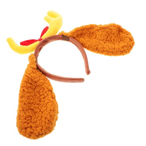 Ipetboom Hundekostüm Stirnband mit Geweih und Hundohren Elastisches Haarband für Kleine und Mittelgroße Hunde Weiches Material für Halloween und Versatile Haustierzubehör mit Festlichem von Ipetboom