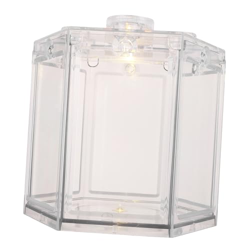 Kasten Baustein Fischbecken Mini-Terrarium Bürodekoration Aquarium mini mini-Aquarium Betta-Aquarium Desktop-Aquarium-Ornamente kleines Aquarium Haushalt schmücken Reptilienkiste von Ipetboom