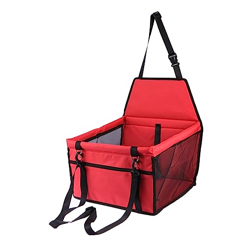 Ipetboom Haustier-autositztasche Netz-Hunde-autoträger Rot Verstellbare Leine Sicheres Reisen Bequem Für Haustiere Ipetboom Haustier-autositztasche Netz-Hunde-autoträger Rot Verstellbare Leine Sicheres Reisen Bequem Für Haustiere von Ipetboom