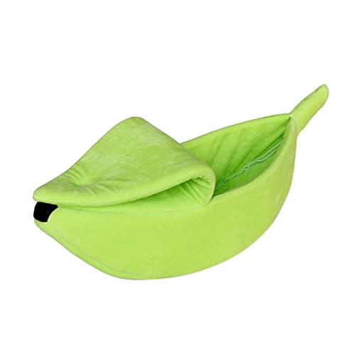 Ipetboom Warmes Nestbett für Katzen und Hunde Heimtierbedarf Bananenform Bequemes Material von Ipetboom