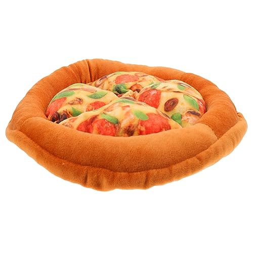 Ipetboom Katzennest Weiche Matratzen Rundes Katzenbett Gemütliches Futter Für Hunde Und Katzen Spielzeug Für Haustiere Weiche Plüsch-katzenmatte Outdoor-spielsets Tuch Pizza Katzenhausbett von Ipetboom