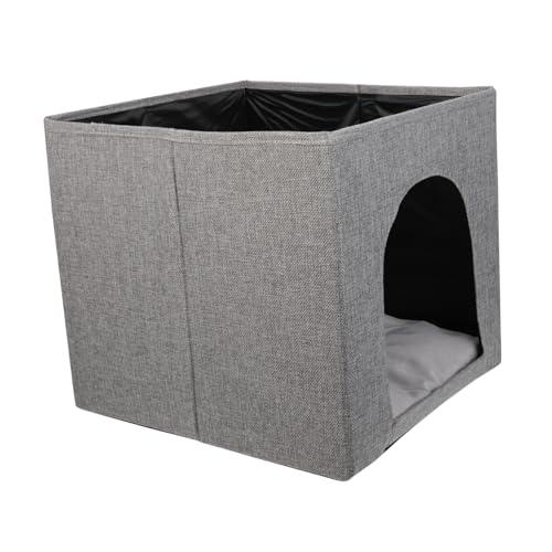 Katzennest haustierzelt pet Teepee cat Tent cat cave Hundezwinger drinnen multifunktionales Katzenhaus geschmeidiger Katzenplatz Universal- Haustierbett Hundehütte Kätzchen Leinen- von Ipetboom