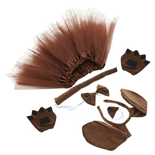 Ipetboom Kostümset Für Hunde-Cosplay Mit Süßem Haarreif Tüllrock Handschuhen Und Falscher Nase Für Halloween Und Karneval Für Erwachsene Ipetboom Kostümset Für Hunde-Cosplay Mit Süßem Haarreif Tüllrock Handschuhen Und Falscher Nase Für Halloween Und Karneval Für Erwachsene von Ipetboom
