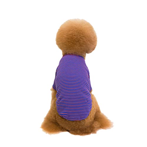 Ipetboom Hunde-streifenhemd Modische Haustierkleidung Bequeme Hundekleidung Aus Baumwolle für Outdoor-aktivitäten Ipetboom Hunde-streifenhemd Modische Haustierkleidung Bequeme Hundekleidung Aus Baumwolle für Outdoor-aktivitäten von Ipetboom