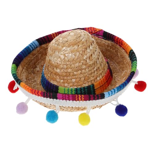Ipetboom Mexikanischer Hut Für Party Karneval Mini-Sombrero Für Hunde Haustier Fiesta Geburtstag Zubehör Accessoire von Ipetboom
