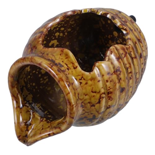 Ipetboom Mini Fischzucht Ornamente Blaues Aquarium Wasserglas Für Den Innenbereich DIY Aquarium Garten Haustier Wasserfallbehälter Tontopf Fließendes Wasser von Ipetboom