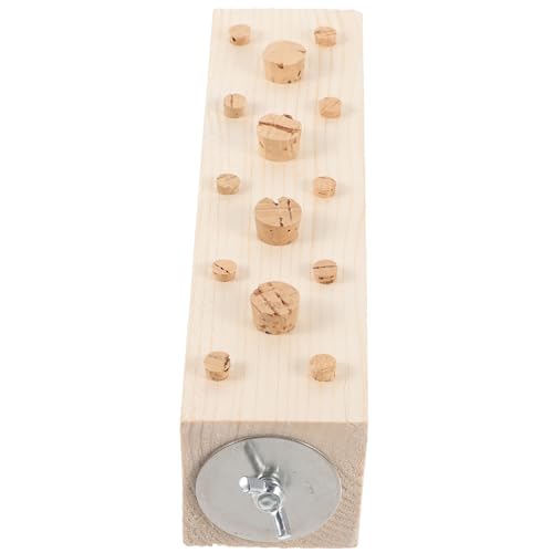 Ipetboom Papagei Holzblock Kauspielzeug Futtersuche Training Vogel Sitzstange Original Holz von Ipetboom