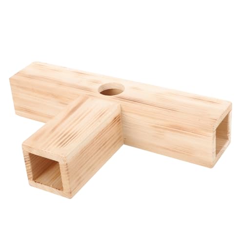 Ipetboom Holz-Tunnel-Spielzeug Für Meerschweinchen Und Hamster Förmiges Versteck Robust Und Leicht Zu Reinigen Für Kleintiere Fördert Spiel Und Bewegung von Ipetboom