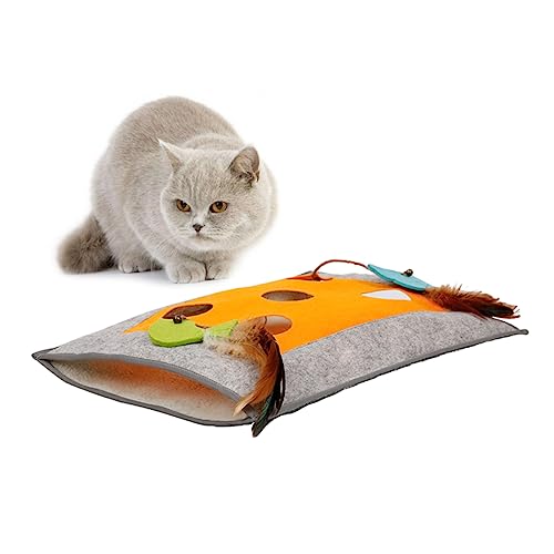 Ipetboom Katzen Entwicklungsspielzeug Katzenspielzeug Tunnel Kätzchen Mäuse Spielzeug Kätzchen Spielzeug Interaktives Katzenspielzeug Für Heimtierbedarf von Ipetboom