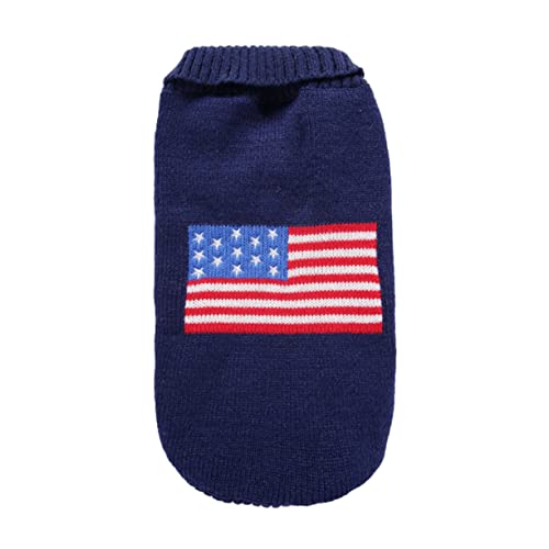 Ipetboom Partykleidung Für Haustiere Gemütlicher Pullover Mit Amerikanischer Flagge Für Hunde Warme Hundekleidung von Ipetboom