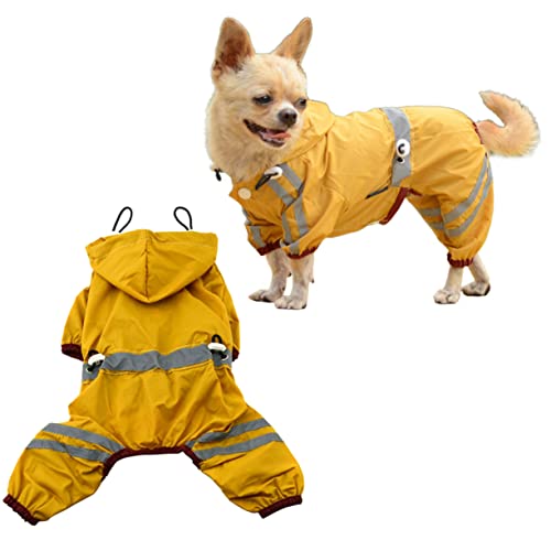 Ipetboom Regenmantel Für Hunde – Regenmantel Für Welpen – Reflektierender Kapuzenpullover – Bequeme Passform – Regenjacke Für Haustiere Ipetboom Regenmantel Für Hunde – Regenmantel Für Welpen – Reflektierender Kapuzenpullover – Bequeme Passform – Regenjacke Für Haustiere von Ipetboom