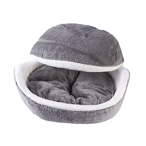 Ipetboom Bett Warm Abnehmbar Haustierbett Für Katzen Und Hunde Weiches Material Leicht Zu Reinigen Grau von Ipetboom