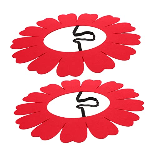 Ipetboom Sonnenblumen-kopfbedeckungsset 2-teilig Sonnenblumen-huthauben Für Karnevals-bühnenauftritte Zum Kinderspiel von Ipetboom