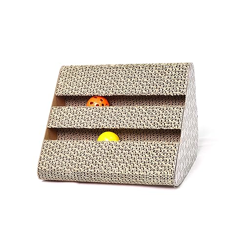 Ipetboom Kratzbaum-pad Doppelt Breites Wellpapier-kratzbrett Mit Krallen Für Katzen Ipetboom Kratzbaum-pad Doppelt Breites Wellpapier-kratzbrett Mit Krallen Für Katzen von Ipetboom