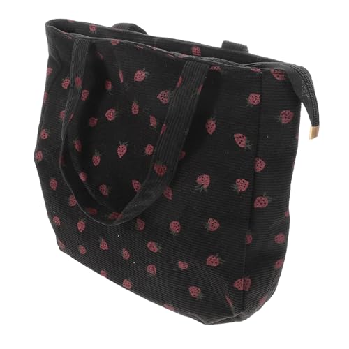 Ipetboom Umhängetasche mit Erdbeer Print Große Kapazität Süße Tragetasche mit Reißverschluss Einkaufstasche für Damen Stilvolle Schultertasche für Reisen Ipetboom Umhängetasche mit Erdbeer Print Große Kapazität Süße Tragetasche mit Reißverschluss Einkaufstasche für Damen Stilvolle Schultertasche für Reisen von Ipetboom